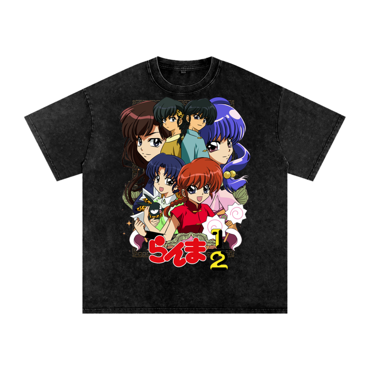 Ranma Acid Wash Oversize T-Shirt