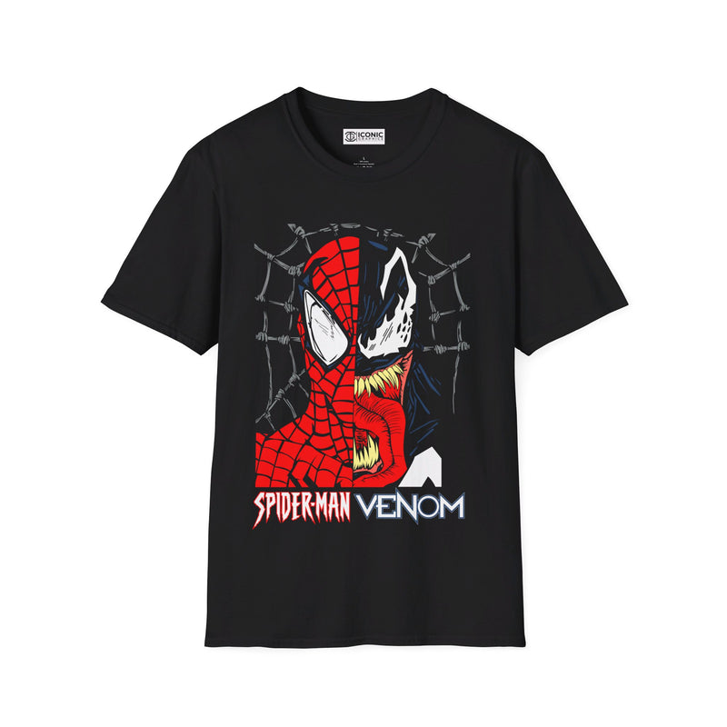 Spider-Man and Venom Unisex Softstyle T-Shirt - IGZ Clothing 