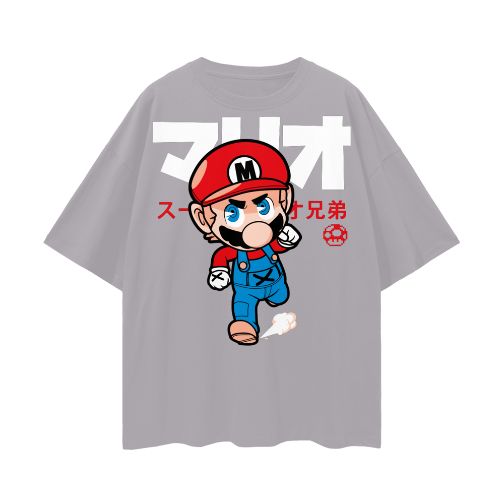 Mario Oversize Deep Drop Shoulder Tee