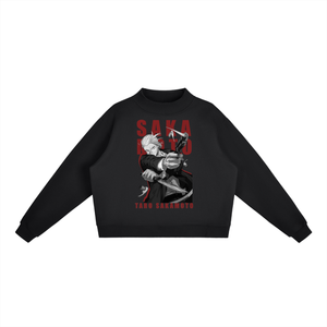 Sakamoto Days Essential Fleece Mid-Neck Crew Sweatshirt