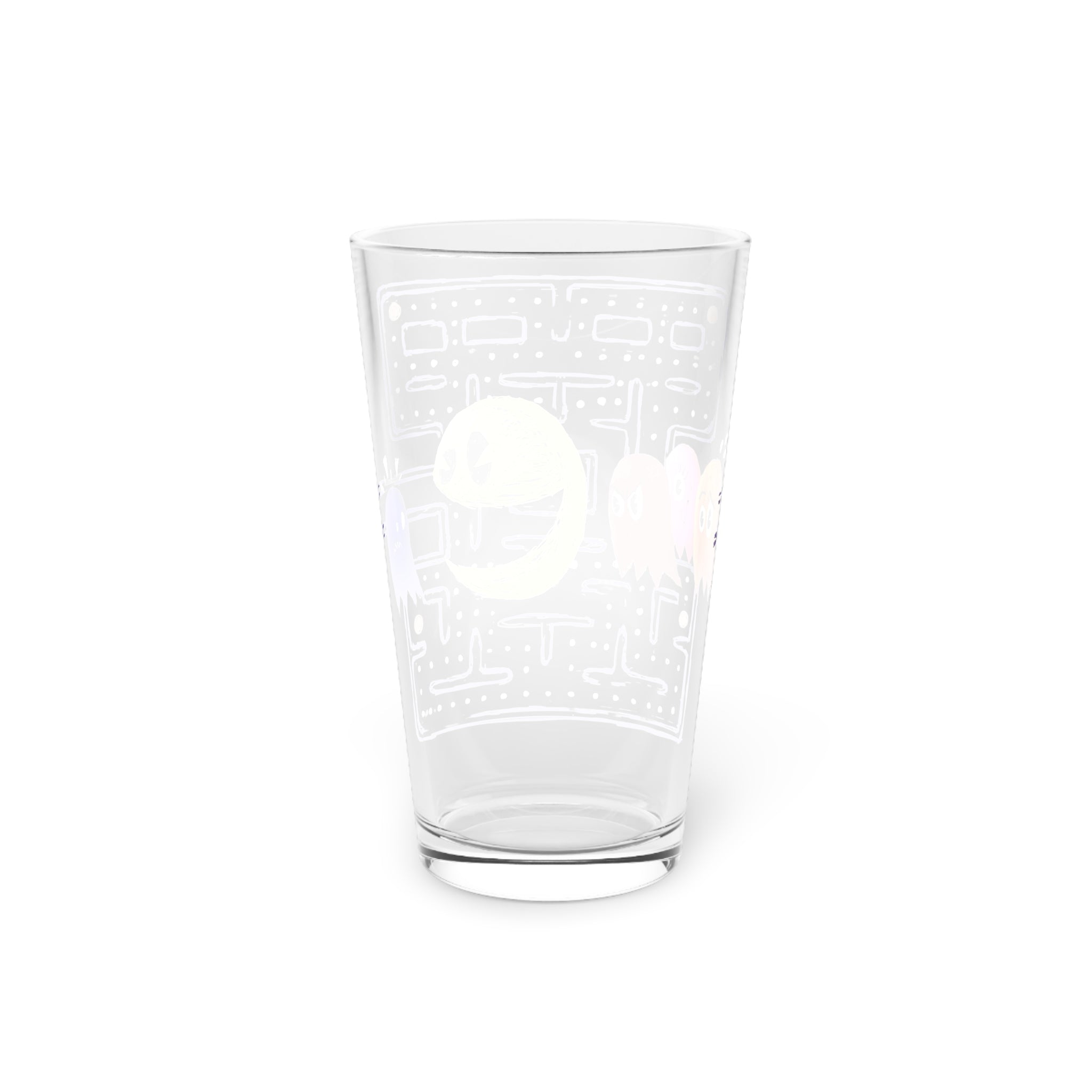 Pac Man Pint Glass, 16oz