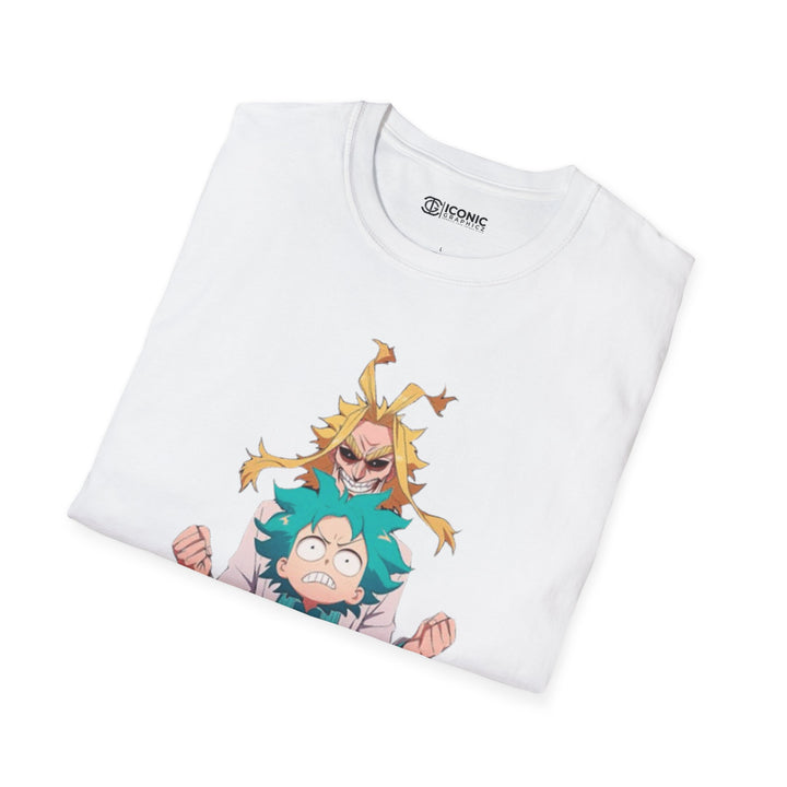 All Might & Deku Unisex Softstyle T-Shirt - Premium T-Shirt from - Just $26! Shop now at IGZ Clothing 