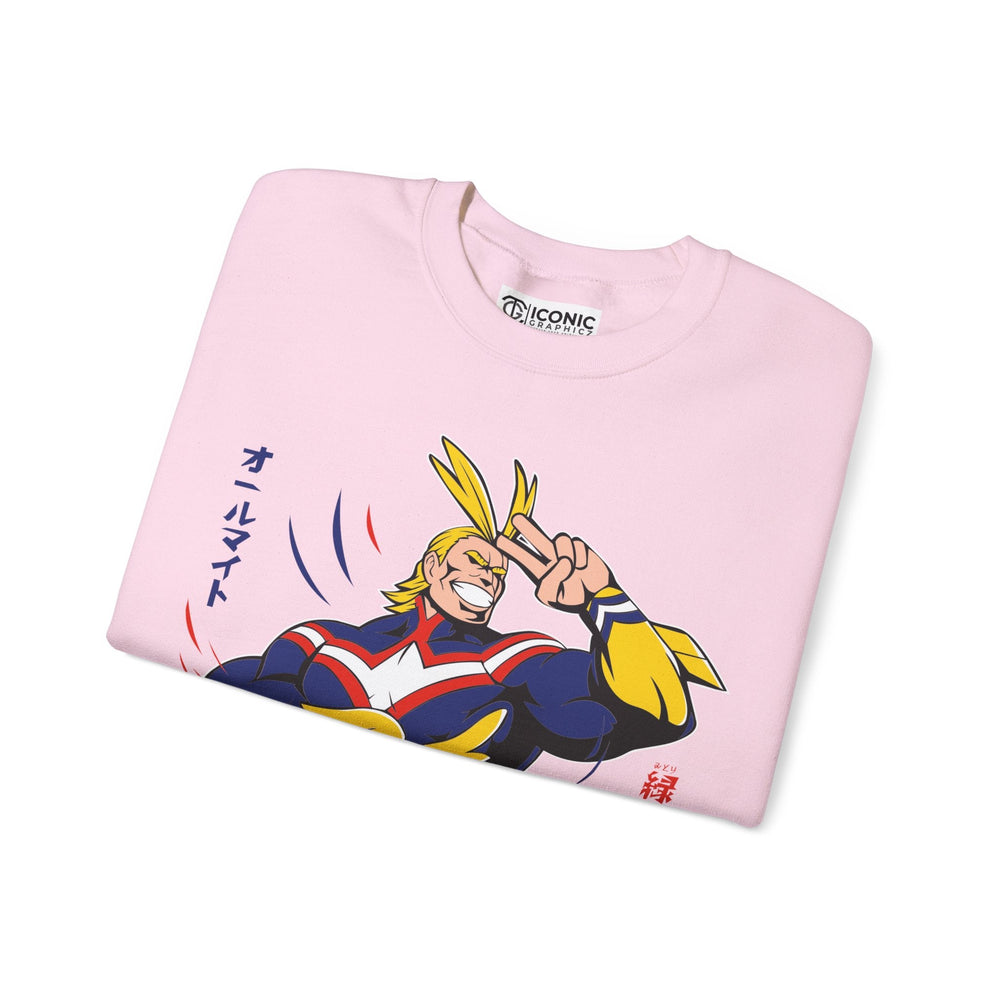 All Might and Deku Heavy Blend Crewneck Sweatshirt Printify