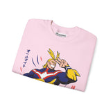 All Might and Deku Heavy Blend Crewneck Sweatshirt Printify