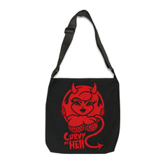 Curvy As Hell Adjustable Tote Bag (AOP) - IGZ Clothing 