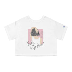 Stay inspired Champion Women's Heritage Cropped T-Shirt - IGZ Clothing 