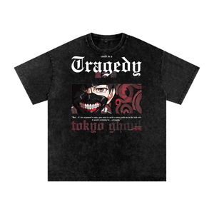 Ken Kaneki Tokyo Ghoul Acid Wash Oversize T-Shirt