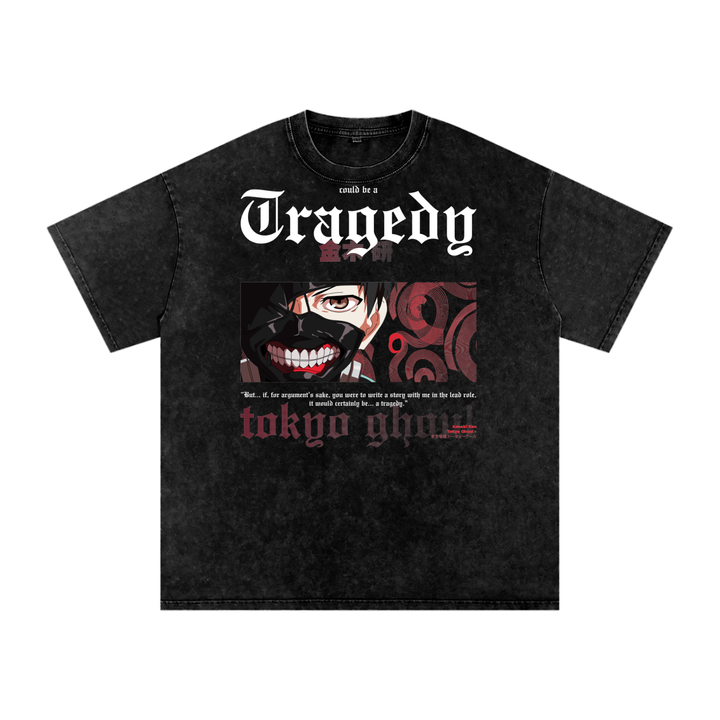 Ken Kaneki Tokyo Ghoul Acid Wash Oversize T-Shirt