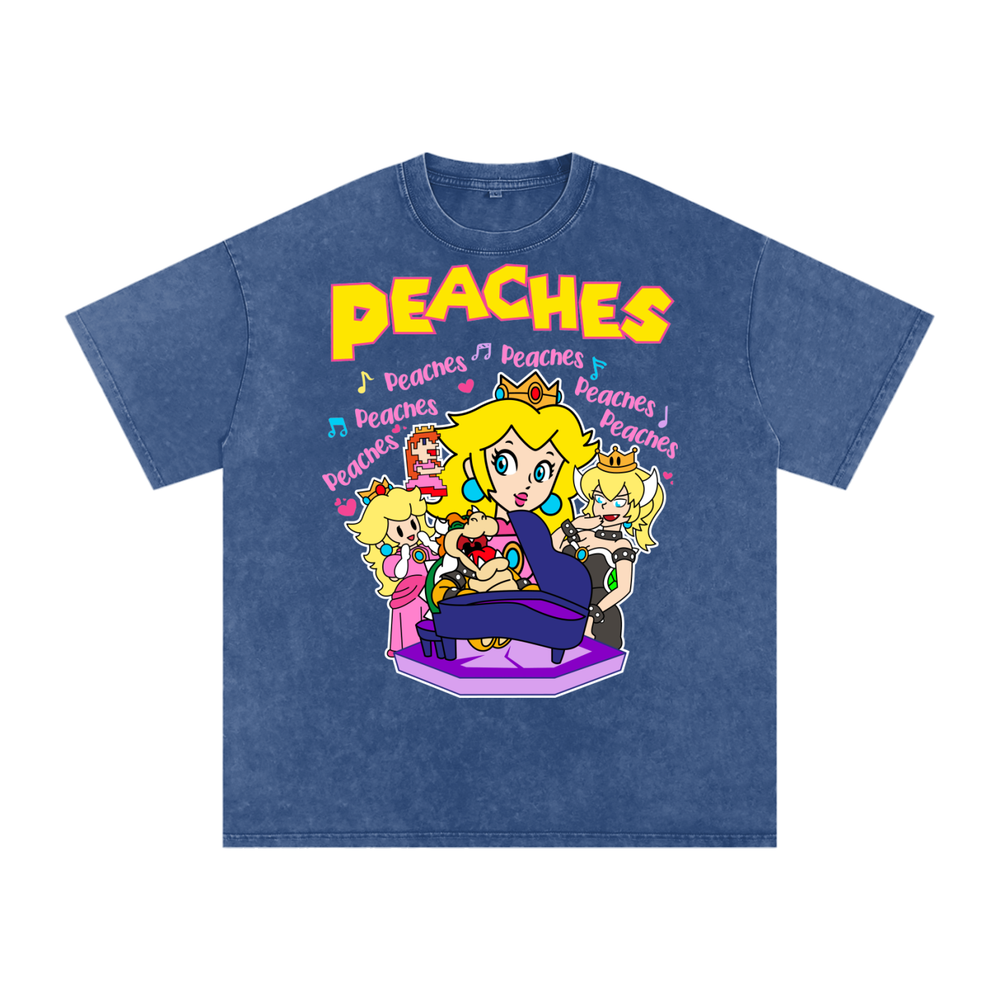 Peaches Acid Wash Oversize T-Shirt