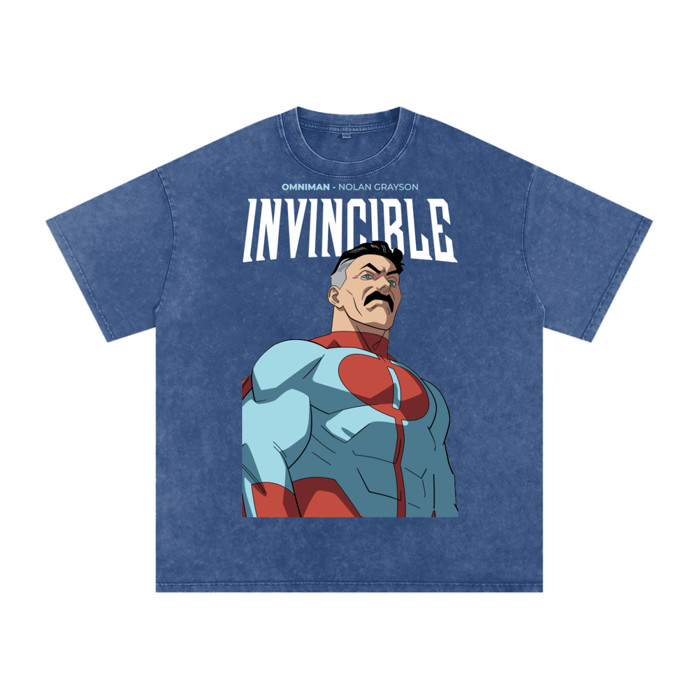 Invincible Acid Wash Oversize T-Shirt