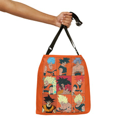 Goku Transformation Adjustable Tote Bag (AOP) - IGZ Clothing 