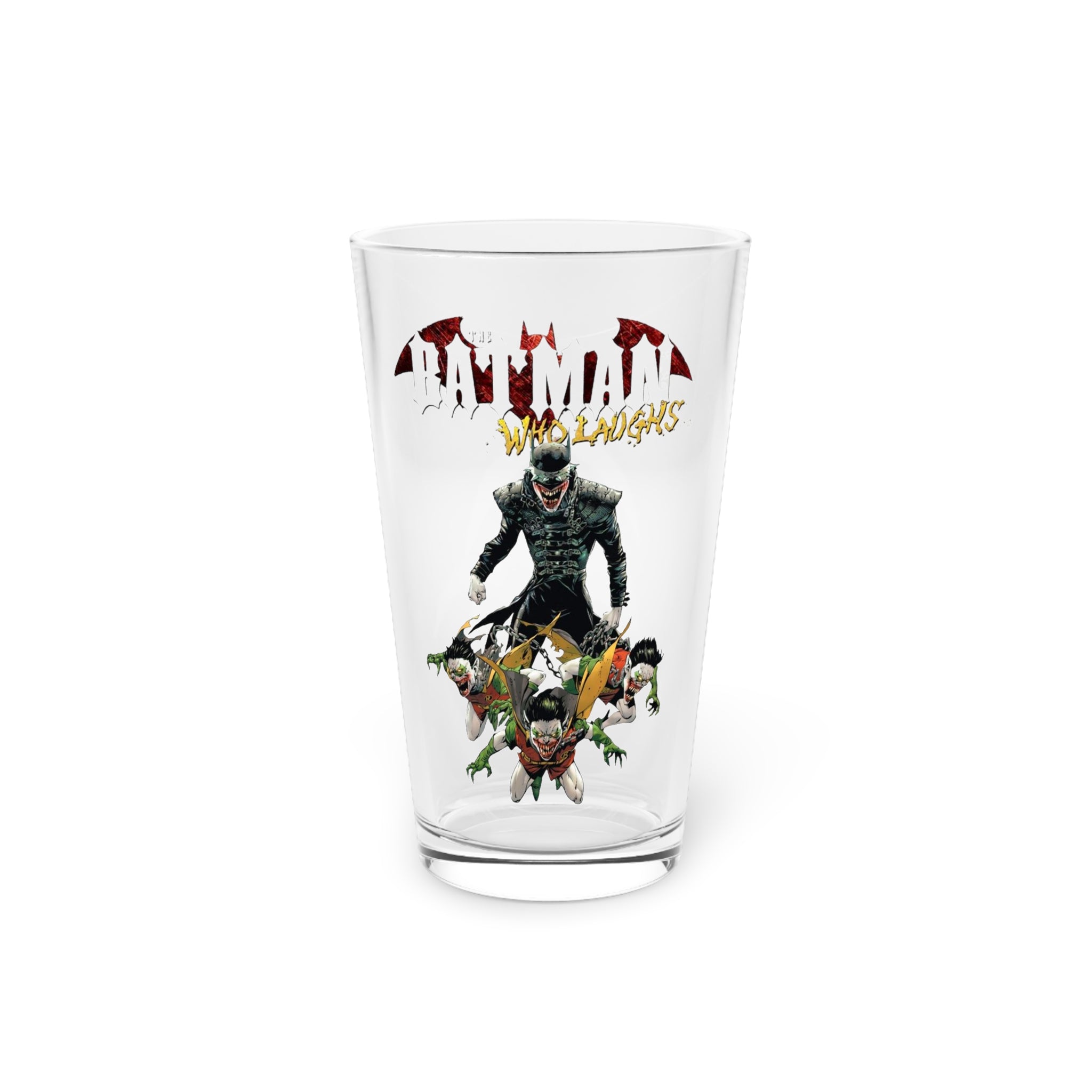 Batman who laughs Pint Glass, 16oz