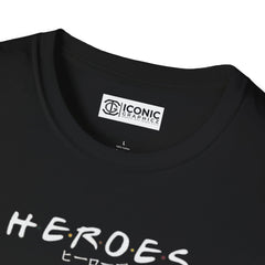 Anime Heros Unisex Softstyle T-Shirt - IGZ Clothing 