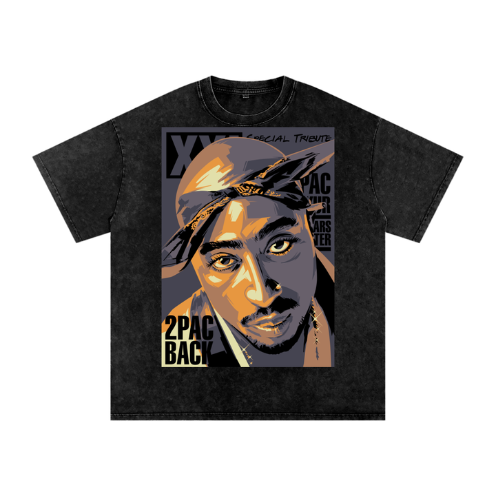 Tupac Shakur Acid Wash Oversize T-Shirt