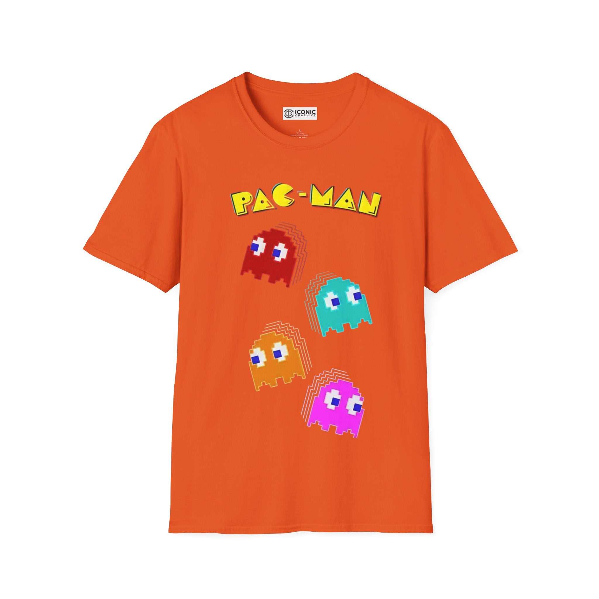 Pac Man Unisex Softstyle T-Shirt - IGZ Clothing 