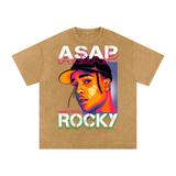 Asap Rocky Acid Wash Oversize T-Shirt