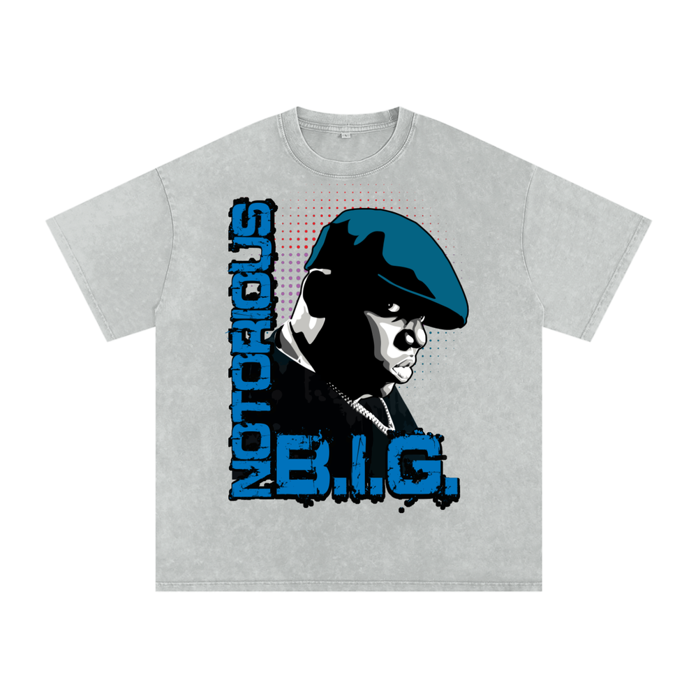 Notorious BIG Acid Wash Oversize T-Shirt