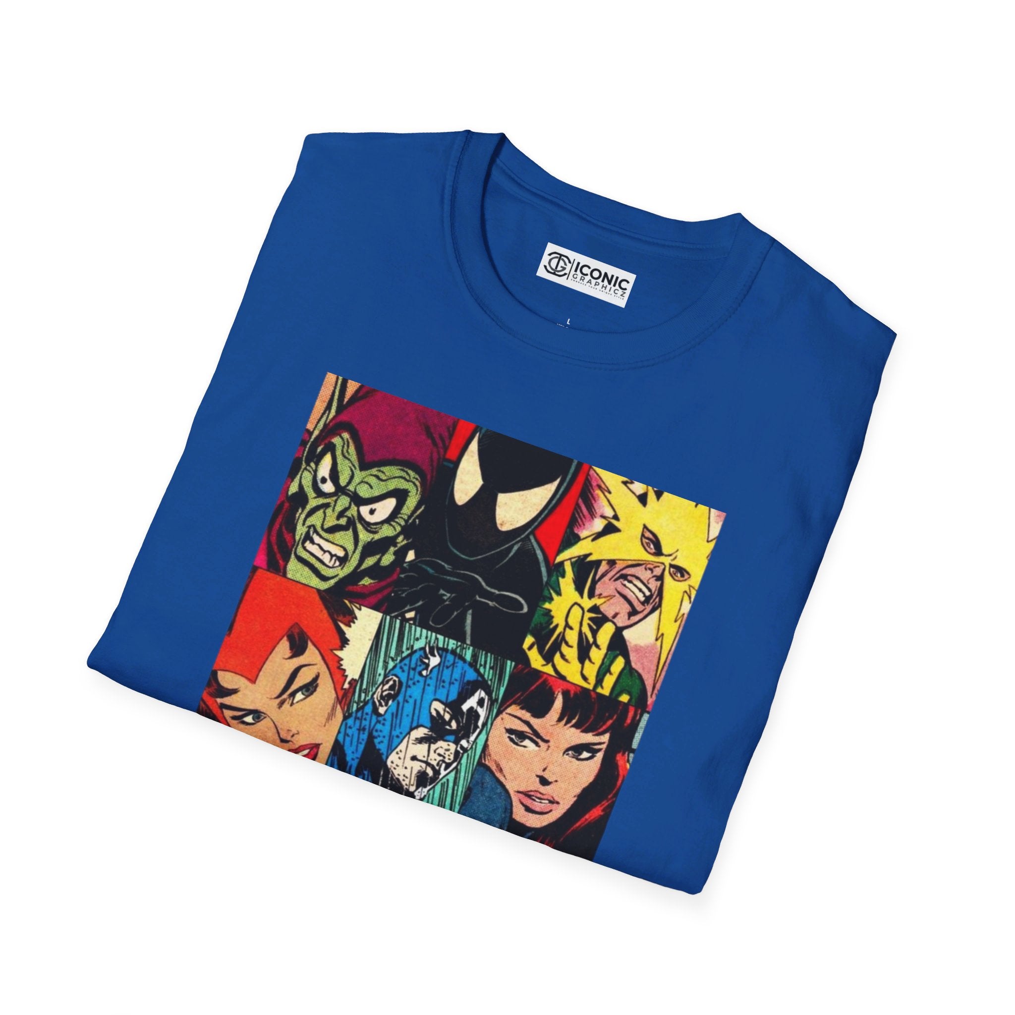 Marvel Characters Unisex Softstyle T-Shirt - IGZ Clothing 