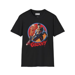 Army of darkness ash groovy Unisex Softstyle T-Shirt - IGZ Clothing 