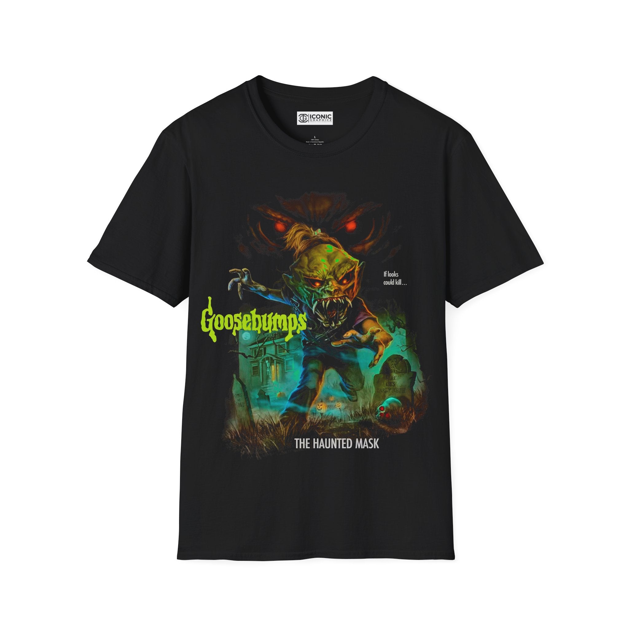 Goosebumps Haunted Mask T-Shirt - Halloween Horror Tee