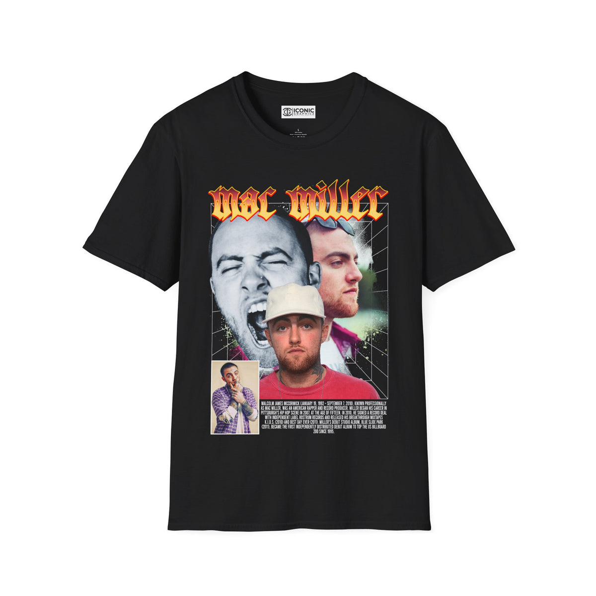 Mac Miller Unisex Softstyle T-Shirt - IGZ Clothing 