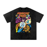 Fantastic Four Acid Wash Oversize T-Shirt