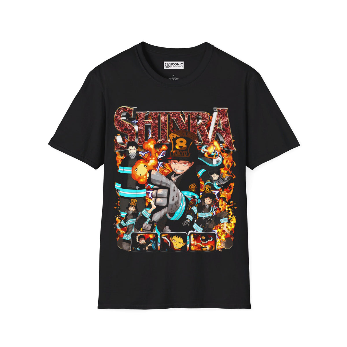 Shinra Unisex Softstyle T-Shirt - IGZ Clothing 