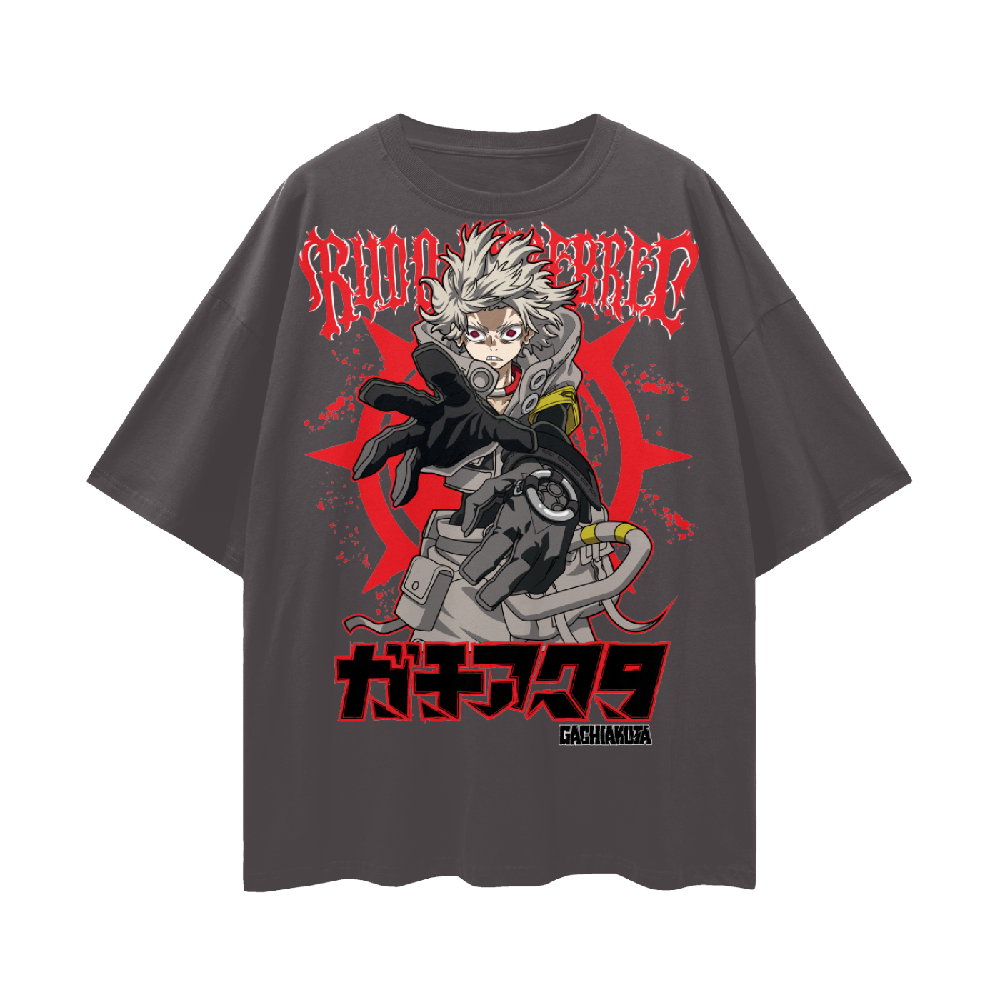 Rudo Gachiakuta Streetwear Loose Drop Shoulder T-Shirt