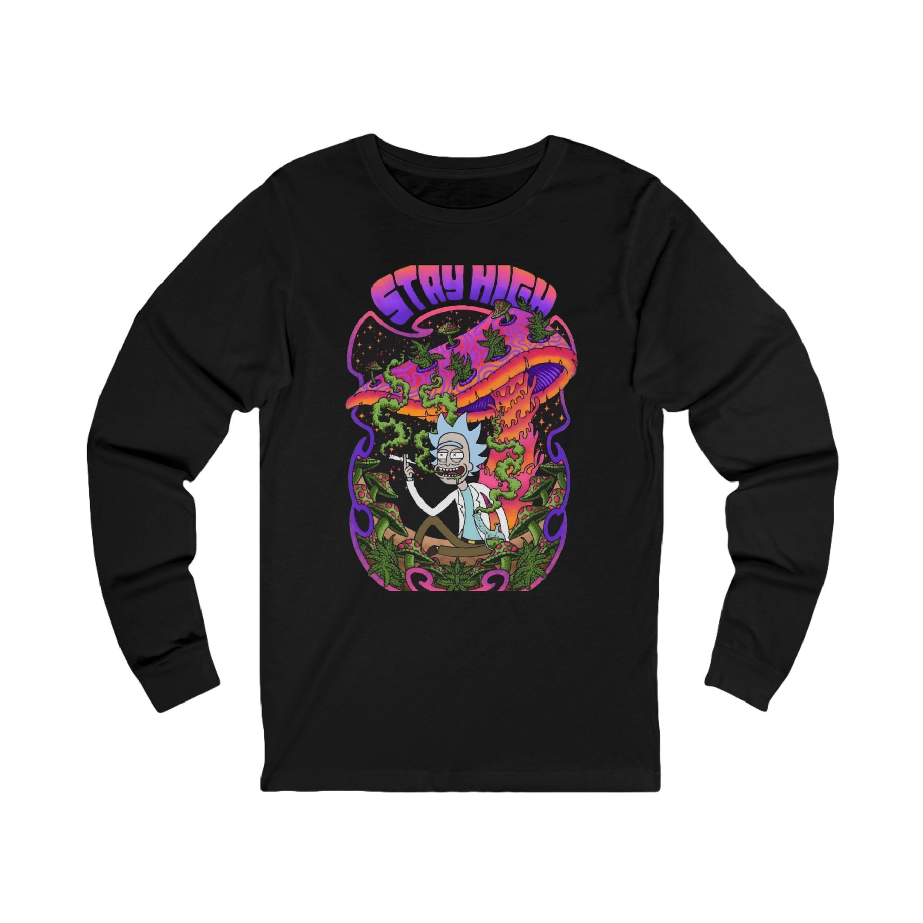 Rick and Morty Unisex Jersey Long Sleeve Tee - 