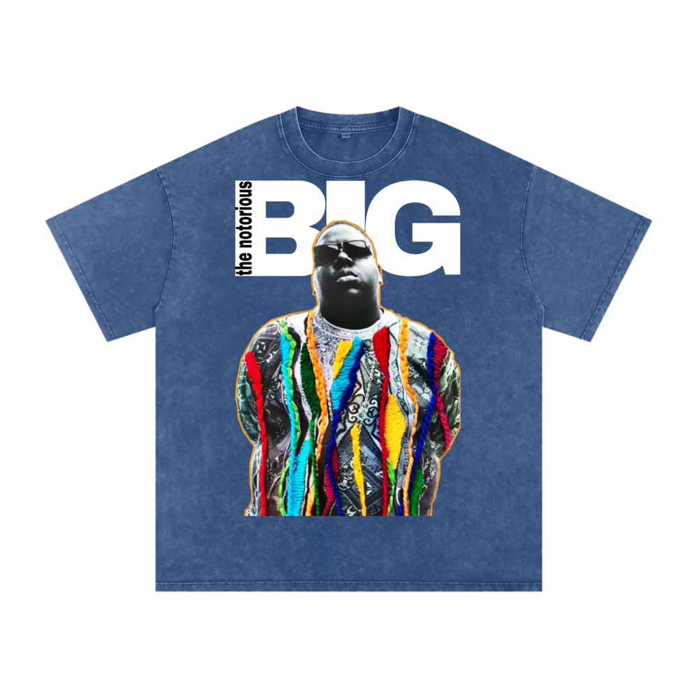 Biggie Acid Wash Oversize T-Shirt - 250 GSM