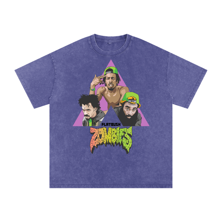 Flatbush Zombie Acid Wash Oversize T-Shirt