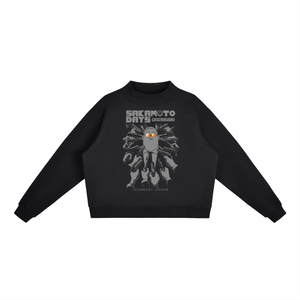 Sakamoto Days Essential Fleece Mid-Neck Crew Sweatshirt