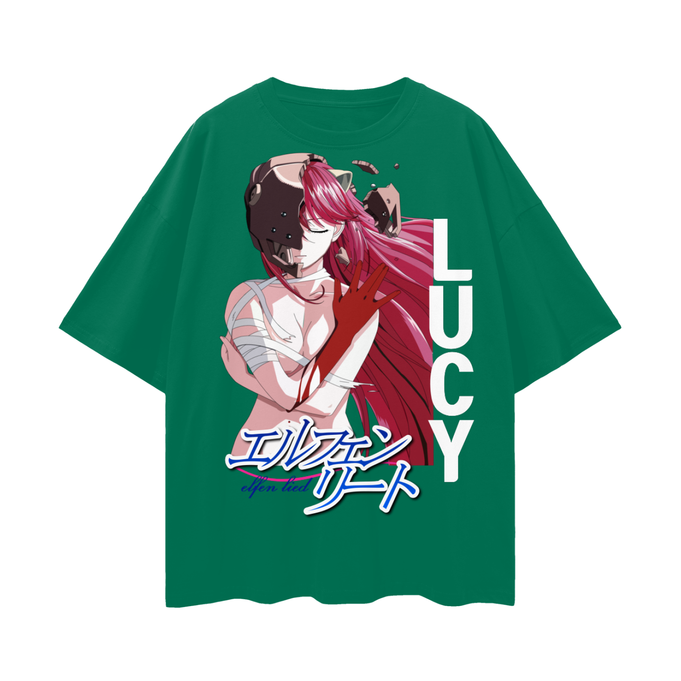 Lucy Elfen Lied Oversize Deep Drop Shoulder Tee
