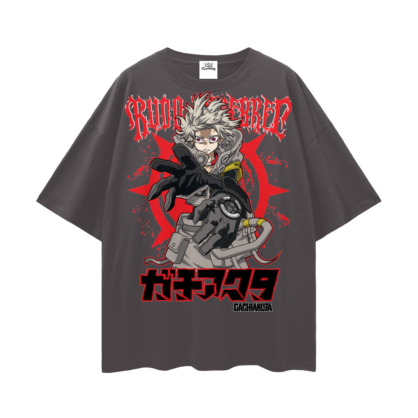 Rudo Gachiakuta Streetwear Loose Drop Shoulder T-Shirt