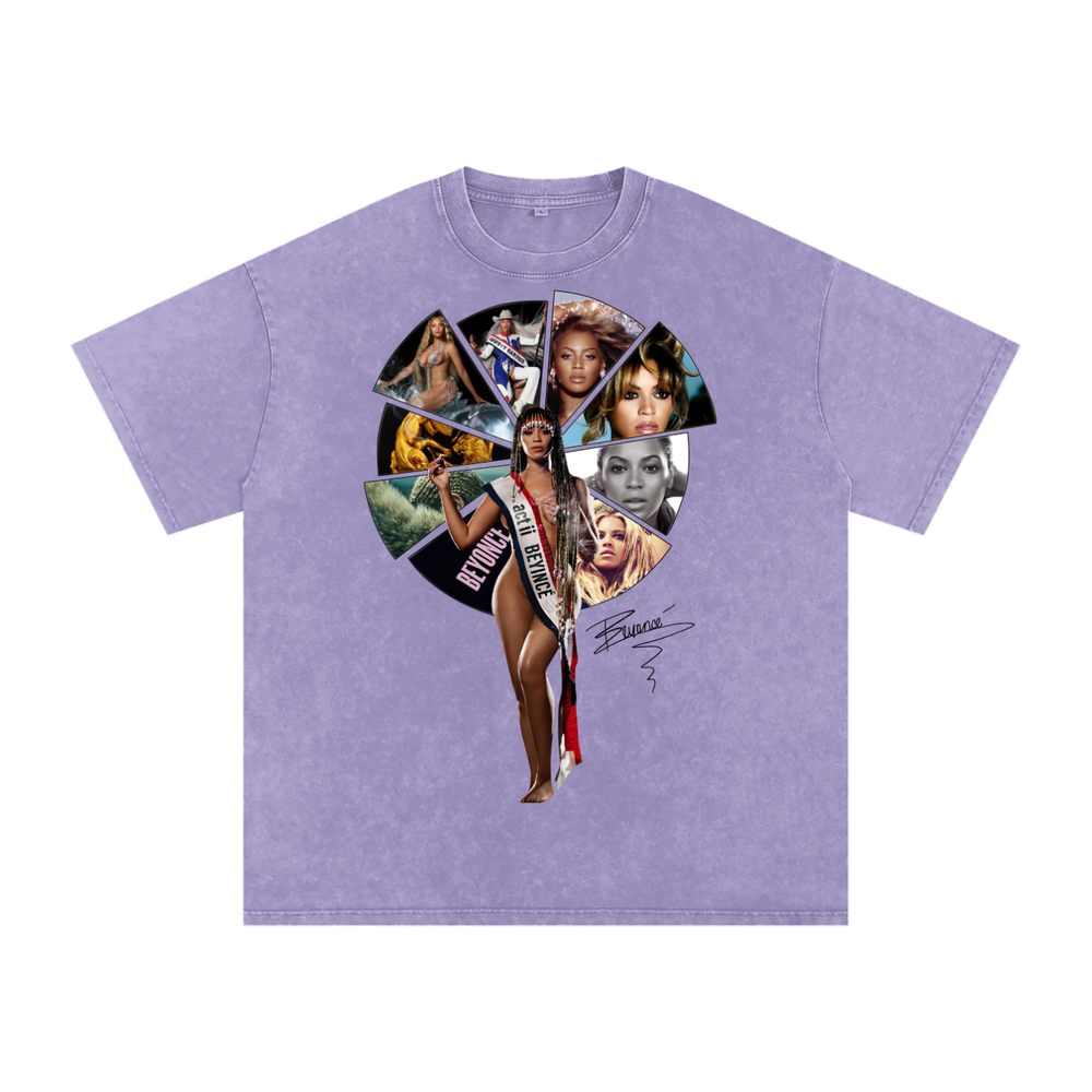 Beyonce Cowboy Carter Acid Wash Oversize T-Shirt
