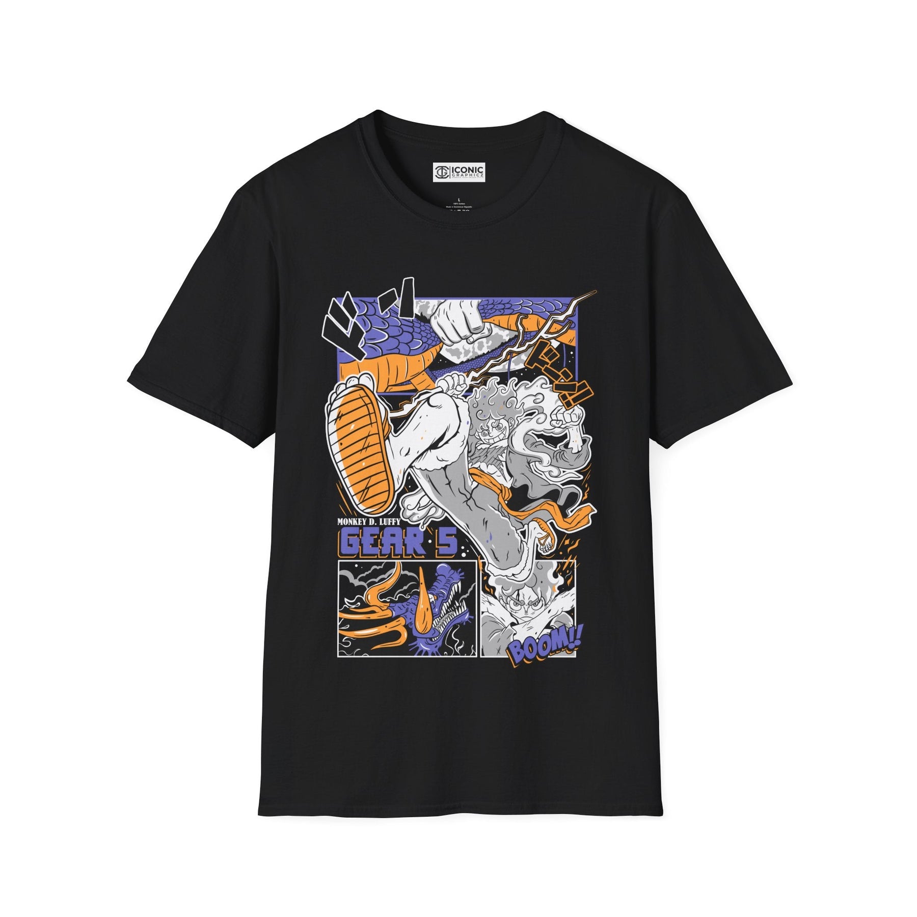 Sun God Luffy One Piece T-Shirt Printify