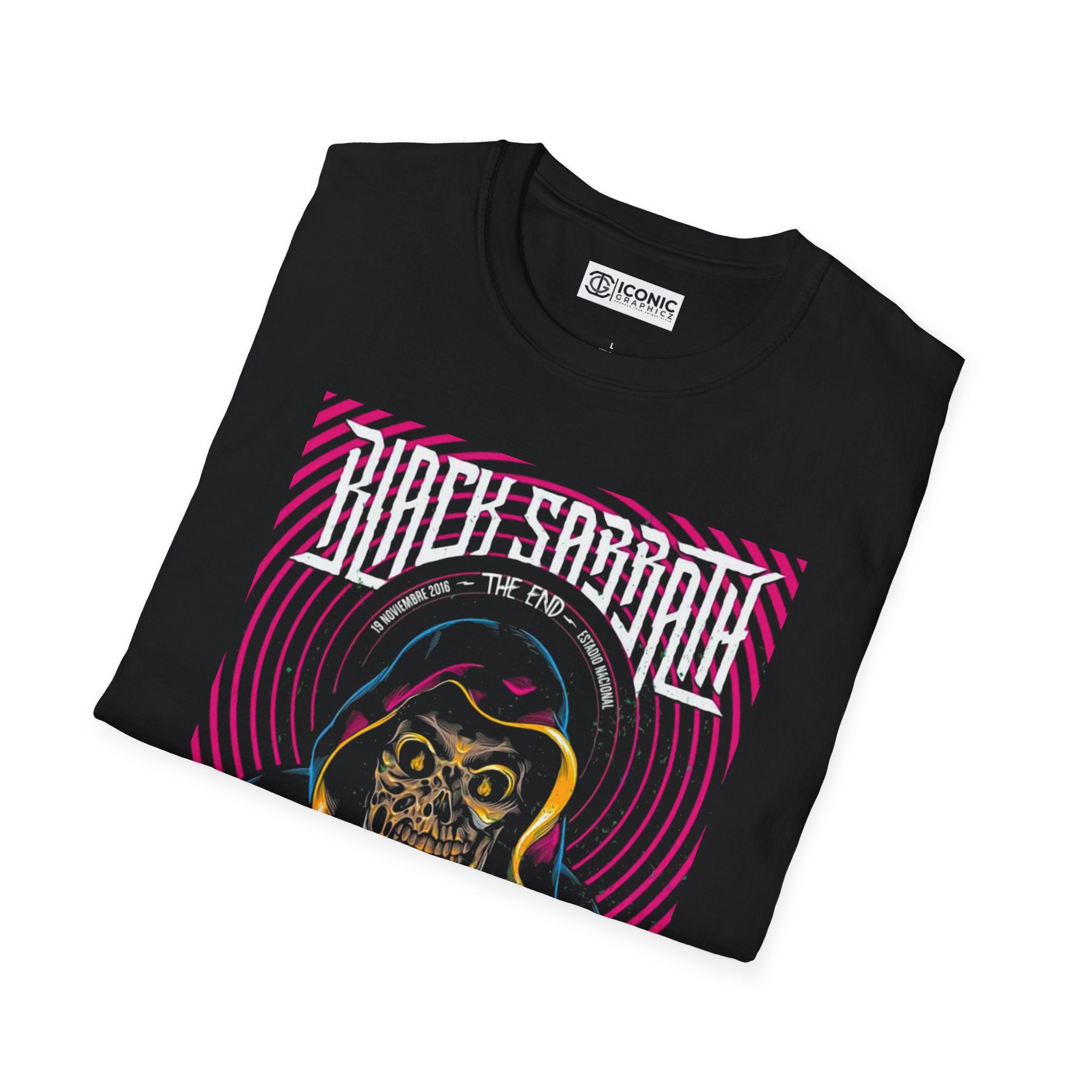 Black Sabbath Unisex Softstyle T-Shirt - IGZ Clothing 