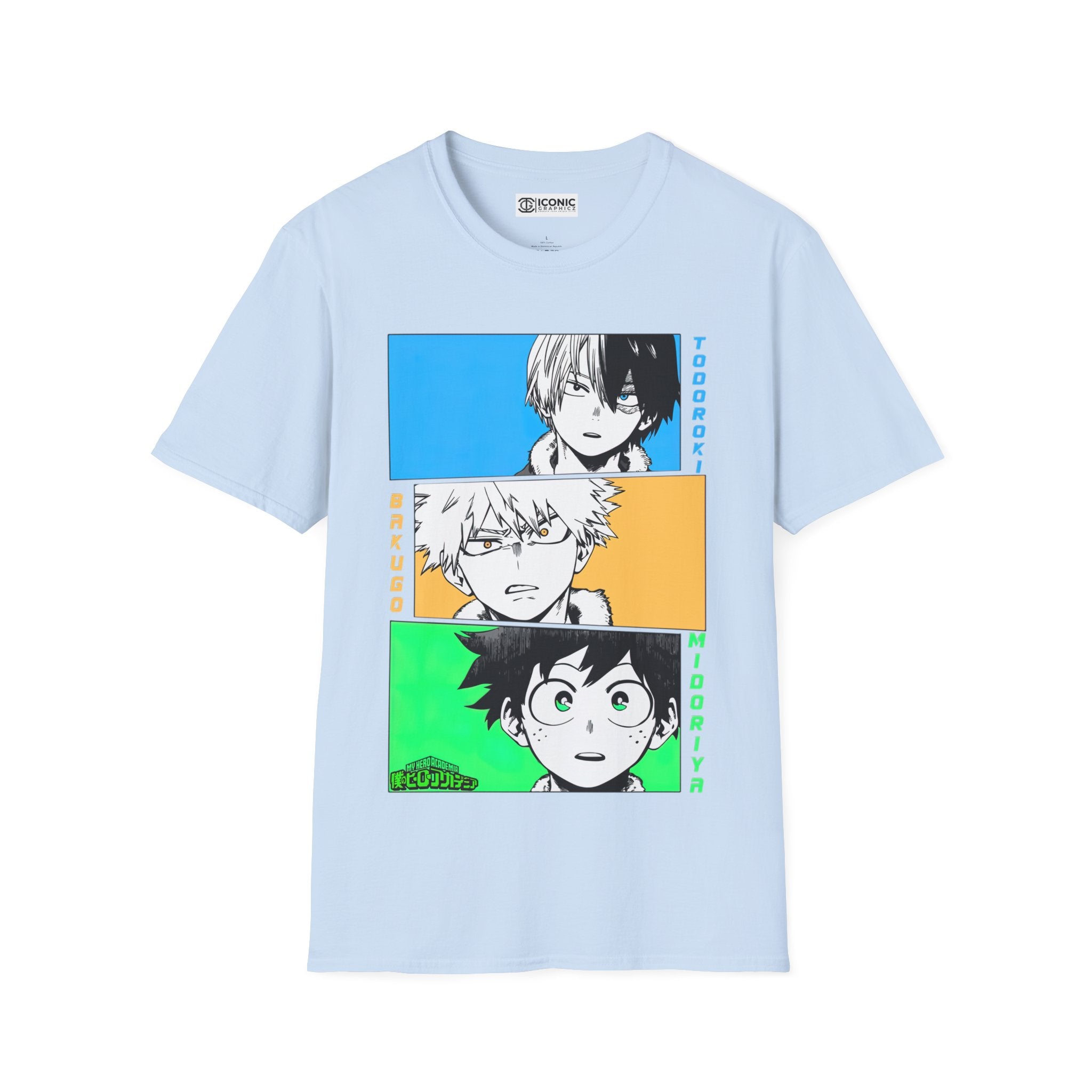 Deku, Bakugo, and Shoto My hero academia T-Shirt