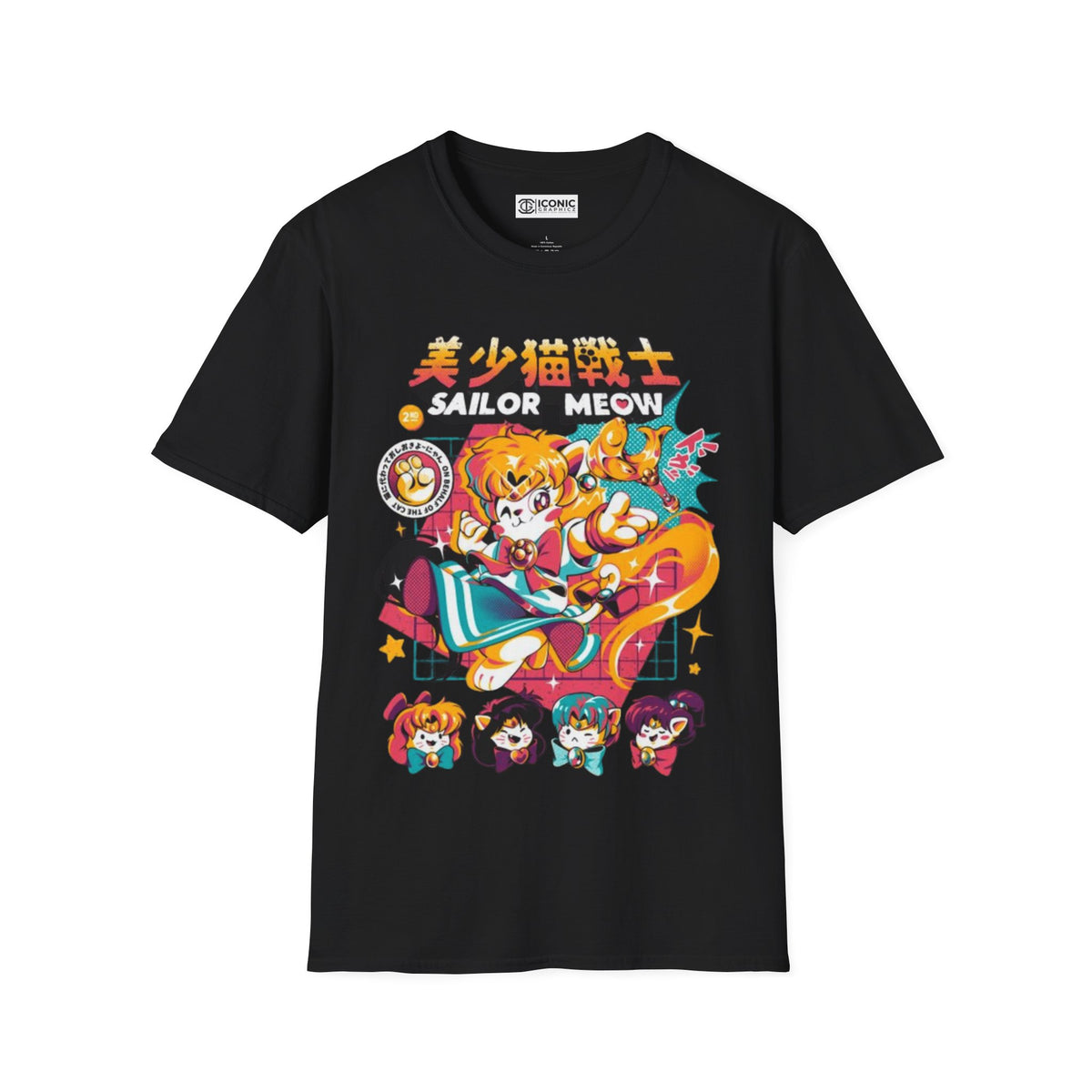 Sailor Meows Unisex Softstyle T-Shirt - IGZ Clothing 