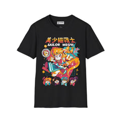 Sailor Meows Unisex Softstyle T-Shirt - IGZ Clothing 