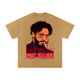 Post Malone Acid Wash Oversize T-Shirt