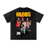 Migos Acid Wash Oversize T-Shirt