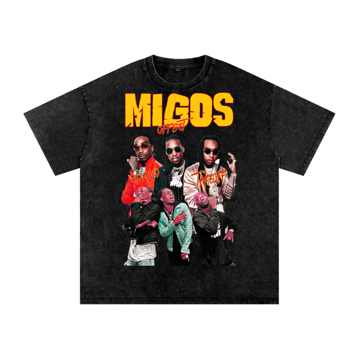 Migos Acid Wash Oversize T-Shirt
