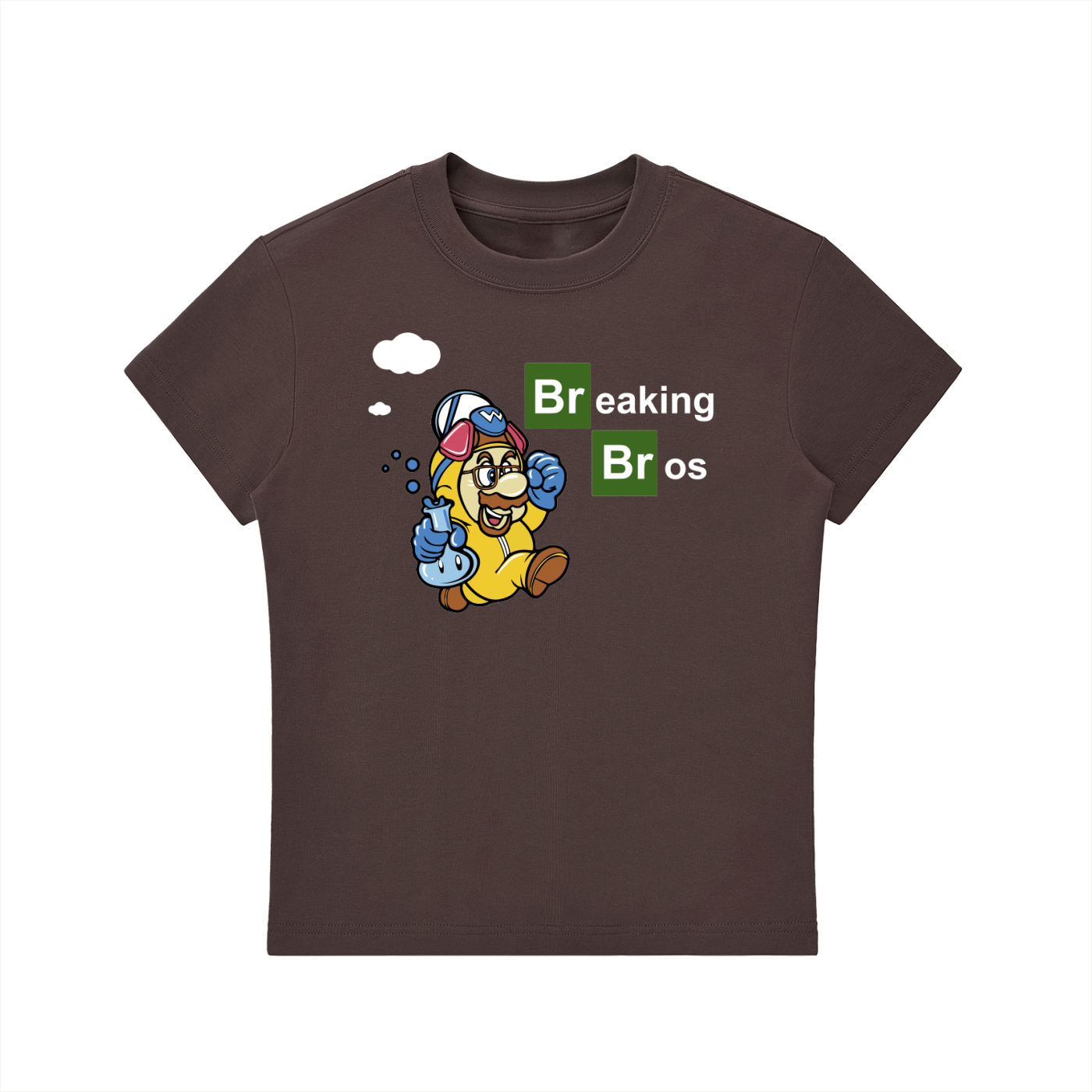 Mario x Breaking Bad Parody Essential Bodycon Crewneck T-Shirt