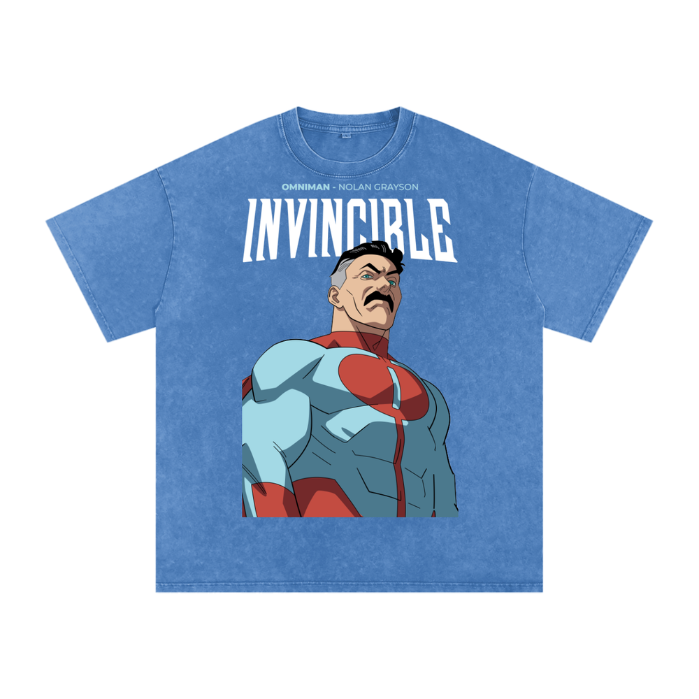 Invincible Acid Wash Oversize T-Shirt