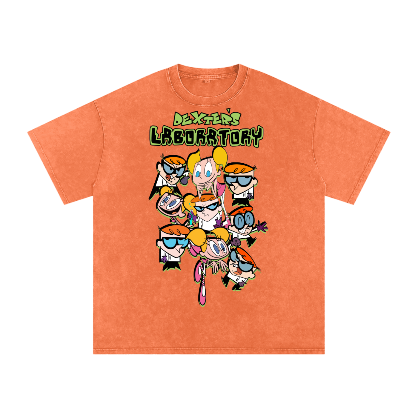 Dexters Laboratory Acid Wash Oversize T-Shirt
