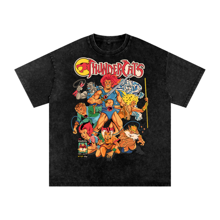 Thundercats Acid Wash Oversize T-Shirt
