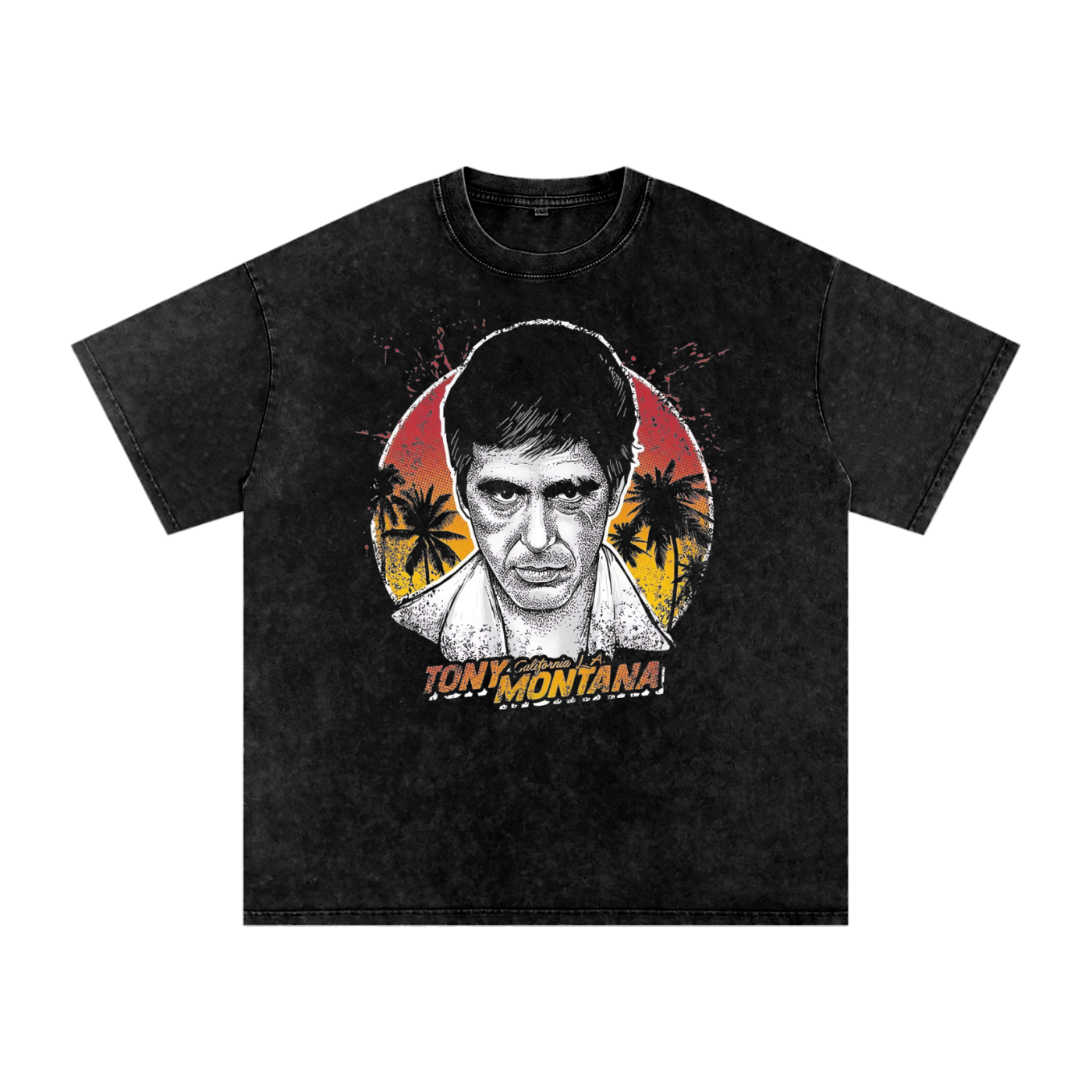 Scarface Acid Wash Oversize T-Shirt