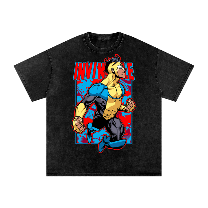 Invincible Acid Wash Oversize T-Shirt