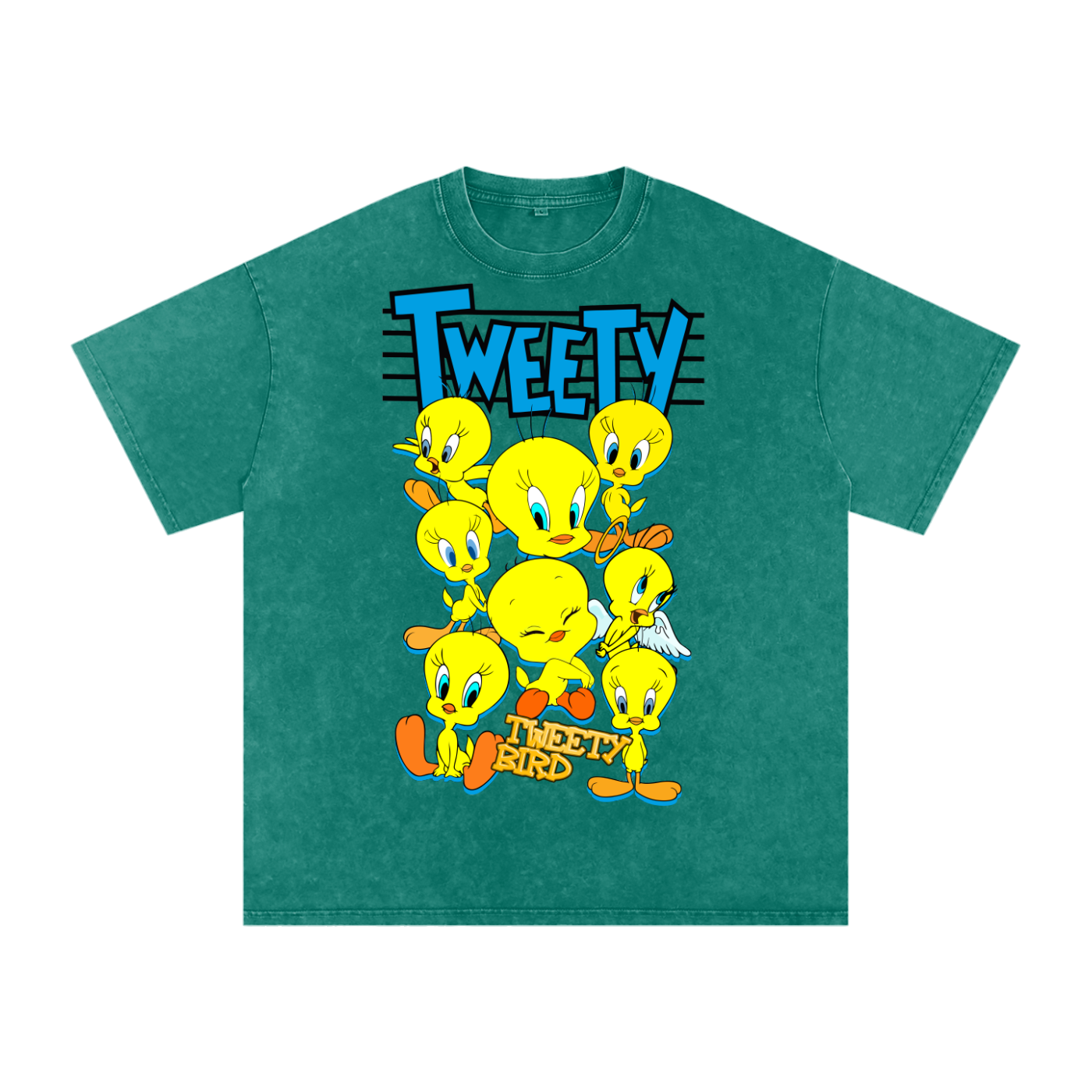 Tweety Acid Wash Oversize T-Shirt